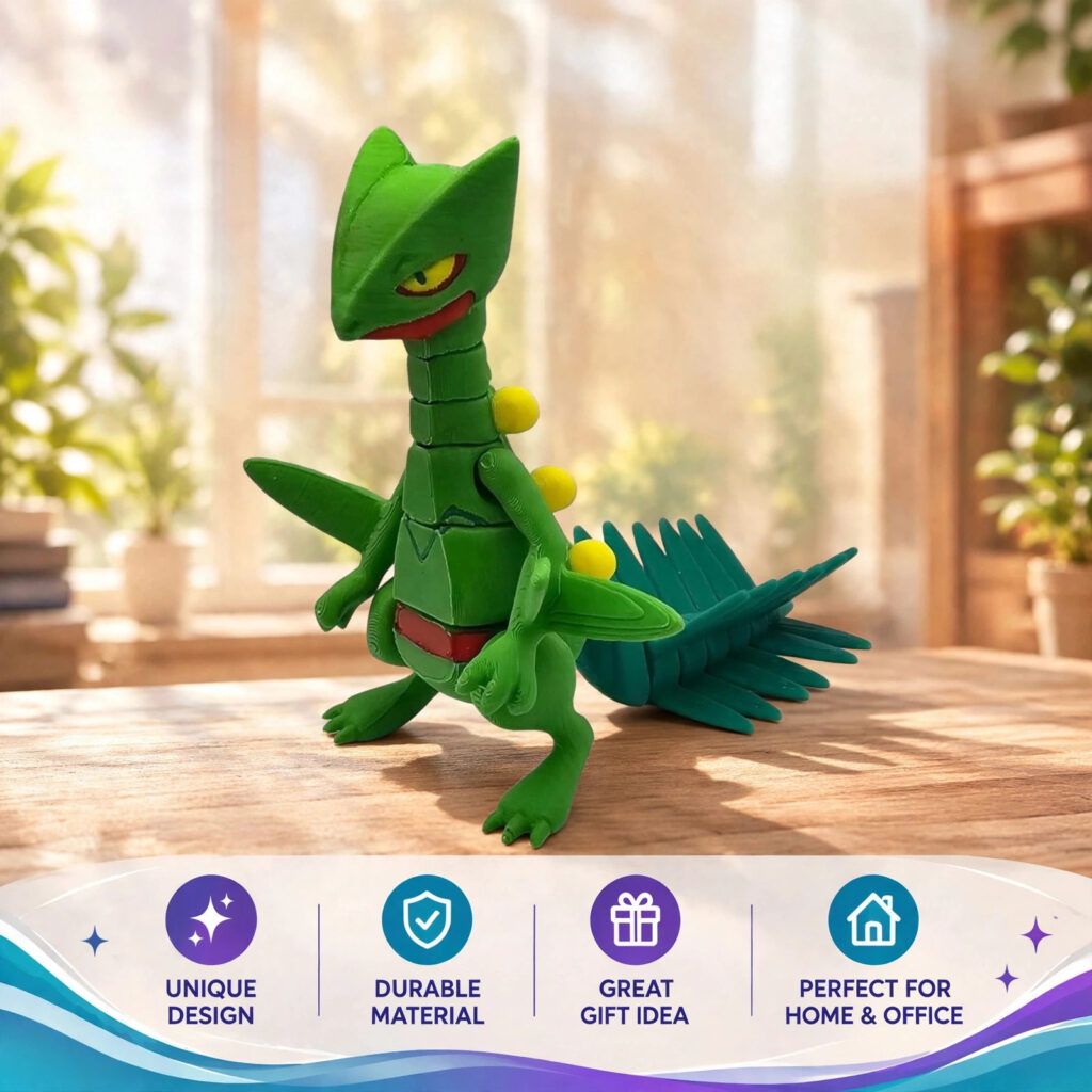 Articulated Sceptile - 3D Printed Flexi Toy