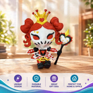 Articulated Queen of Heart, Flexi Fidget Toy, 3D Printed