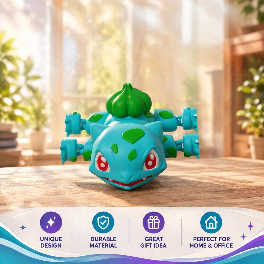 Articulated Bulbasaur - 3D Printed Flexi Toy