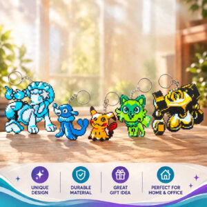 Pokémon Keychain Pack — Mimikyu, Melmetal, Sprigatito, Popplio, Primarina