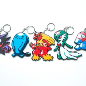 Pokémon Keychain Pack — Blaziken, Gardevoir, Haunter, Porygon, Wobbuffet