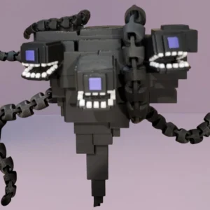 Articulated Wither Storm — Flexi Fidget Toy, 3D Printed