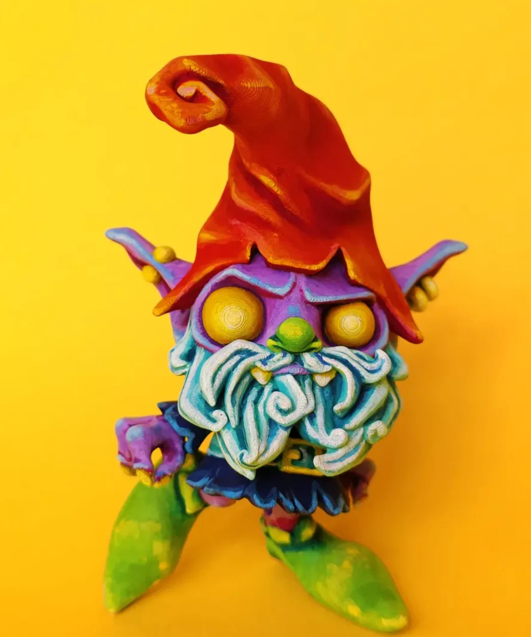 Articulated Creepy Gnome — Flexi Halloween Gift, 3D Printed - Image 3