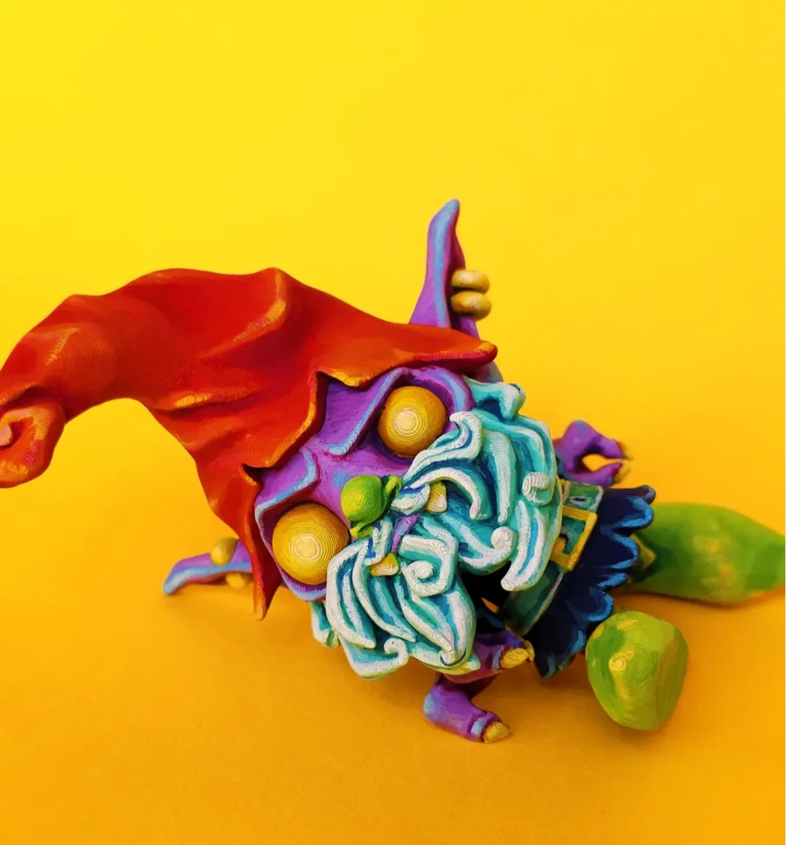 Articulated Creepy Gnome — Flexi Halloween Gift, 3D Printed - Image 4