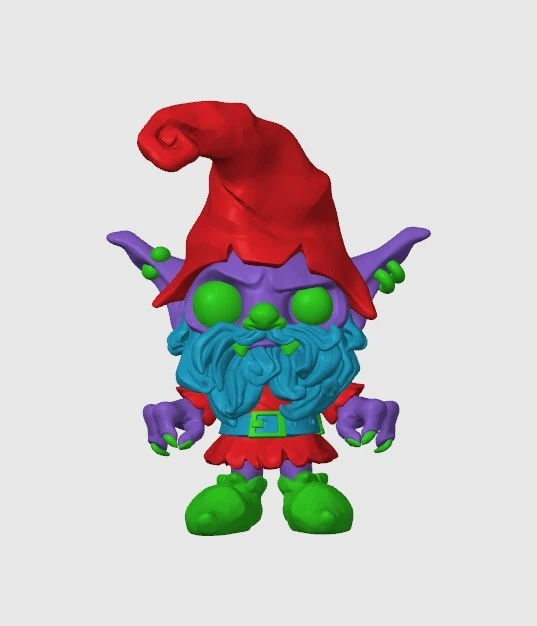 Articulated Creepy Gnome — Flexi Halloween Gift, 3D Printed - Image 5